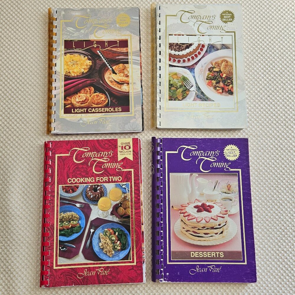 Vintage Company's Coming‎ - Bundle of 4 Cook Books - Desserts, Light Recipes etc